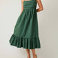 Sunday - Shirred Top Tiered Midi Dress