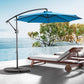 10ft Offset Hanging Market Patio Umbrella with Easy Tilt Adjustment