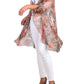 Gigi Moda - Long silk paisley print cardigan