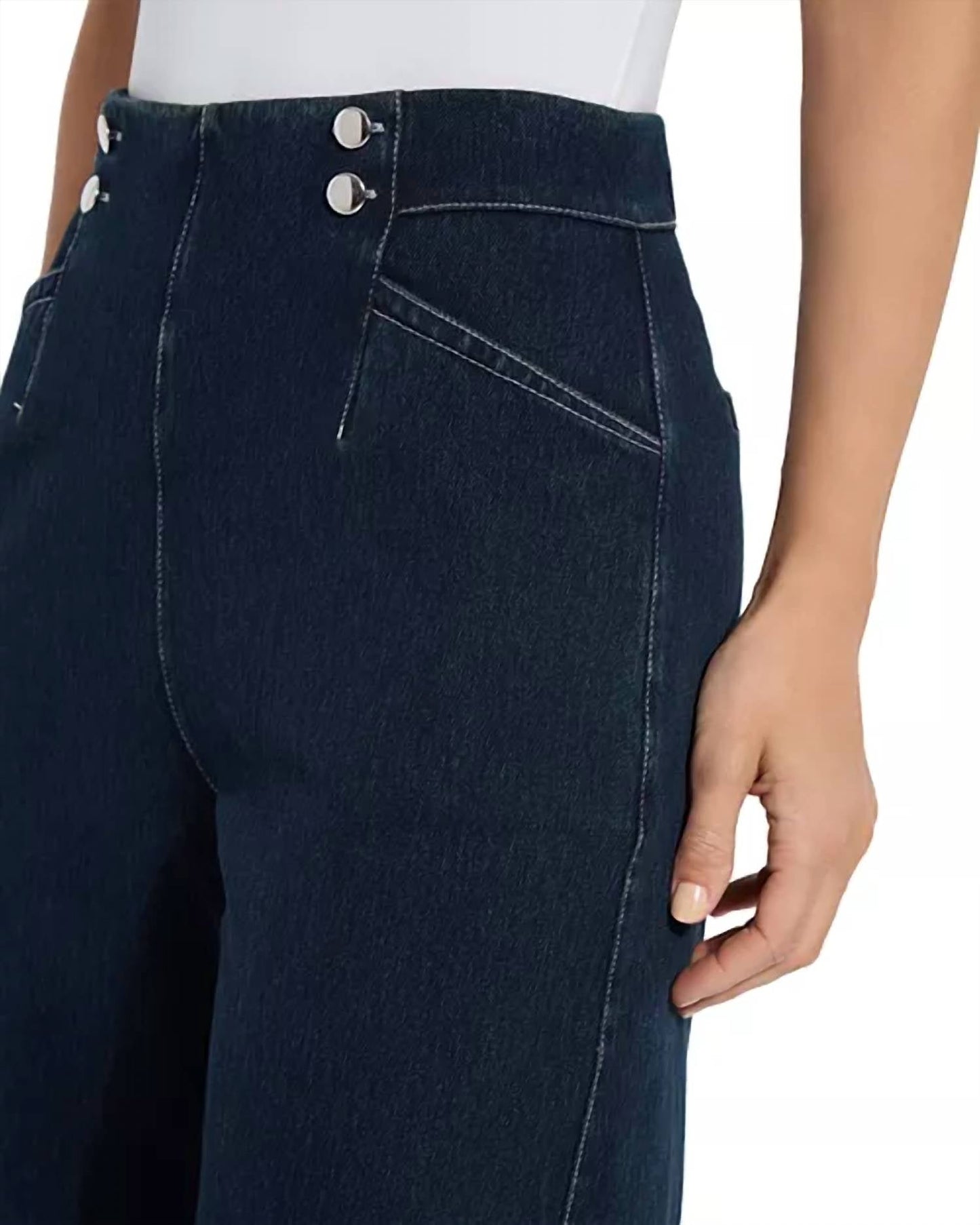 Lysse - Dion Sailor Crop Palazzo Jeans