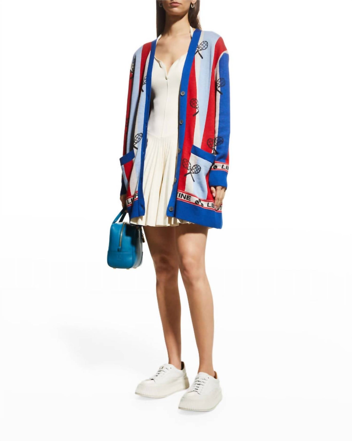 Libertine - 10 S N E 1 Tennis Stripes Cardigan
