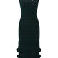 Sachin & Babi - Skye Knit Ruffle Bodycon Sleeveless Dress