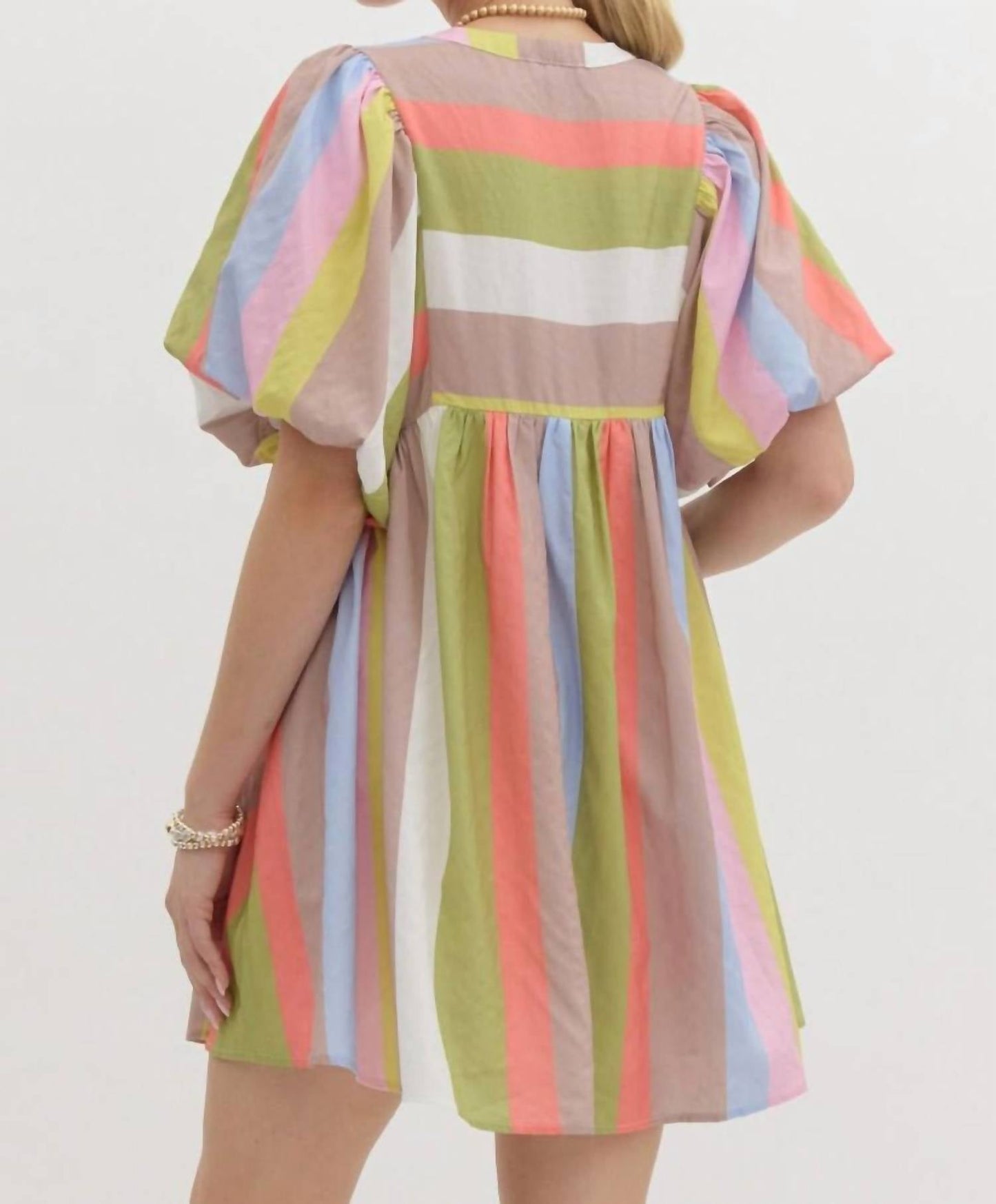 Entro - Puff Sleeve Dress