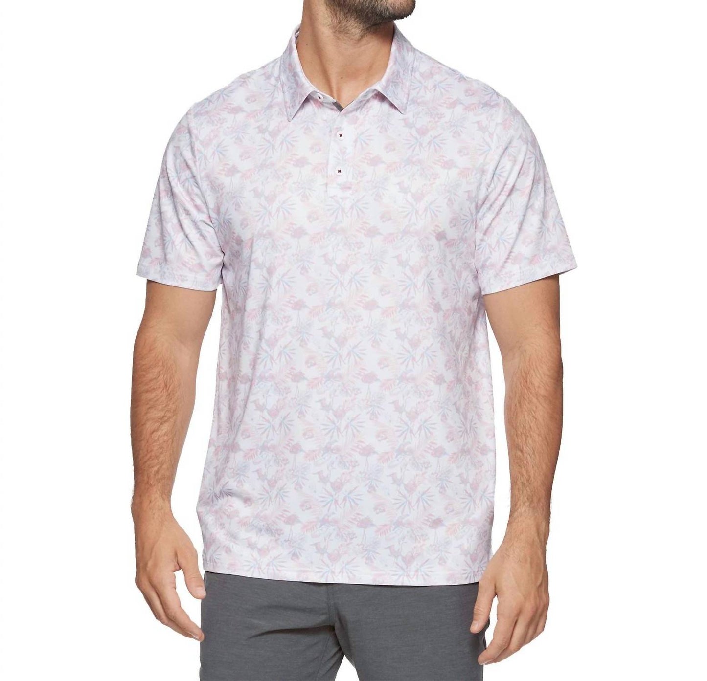Flags & Anthem - Pasadena Short Sleeve Toucan Print Performance Shirt