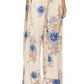 Free People - Day's End Linen Printed Pull-on Pants