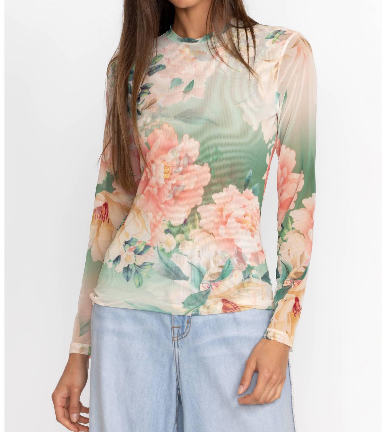 Johnny Was - RUKSANA NATALIE LONG SLEEVE MESH TEE