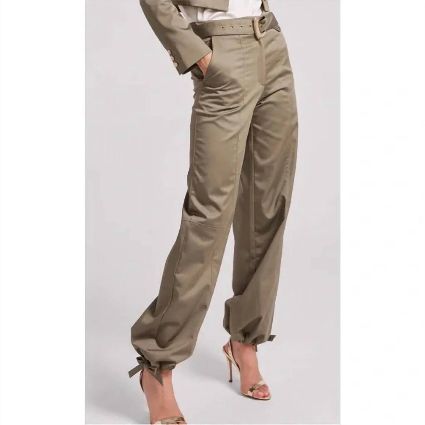 Generation Love - Brandi Gabardine High Waist Cargo Pants