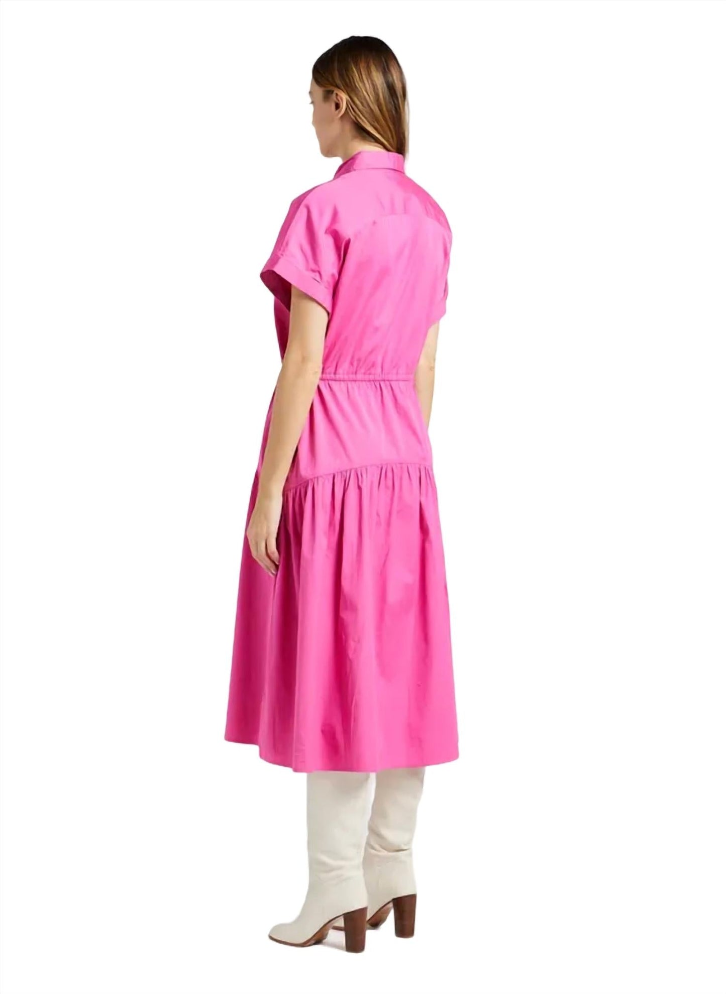 Polo Ralph Lauren - Drawstring Cotton Shirt Dress