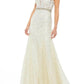 Mac Duggal - Trumpet Formal Plunge Neck Gown