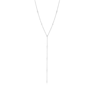 Eklexic - Colar Lariat cravejado de zircônia cúbica feminina