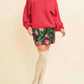 Cloud Ten - Flower Sequin Mini Skirt