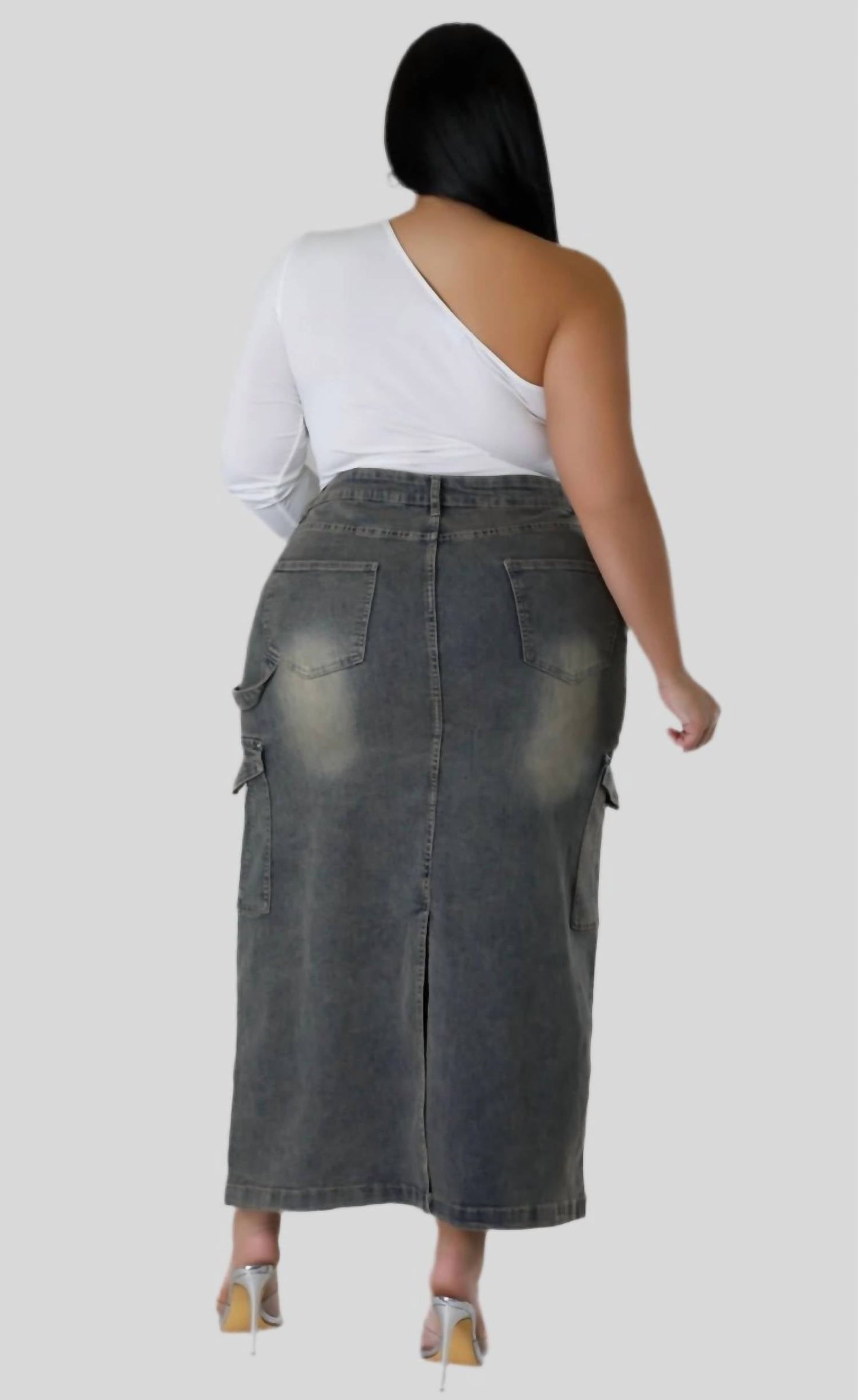 Good Time Usa - Denim Skirt - PLUS