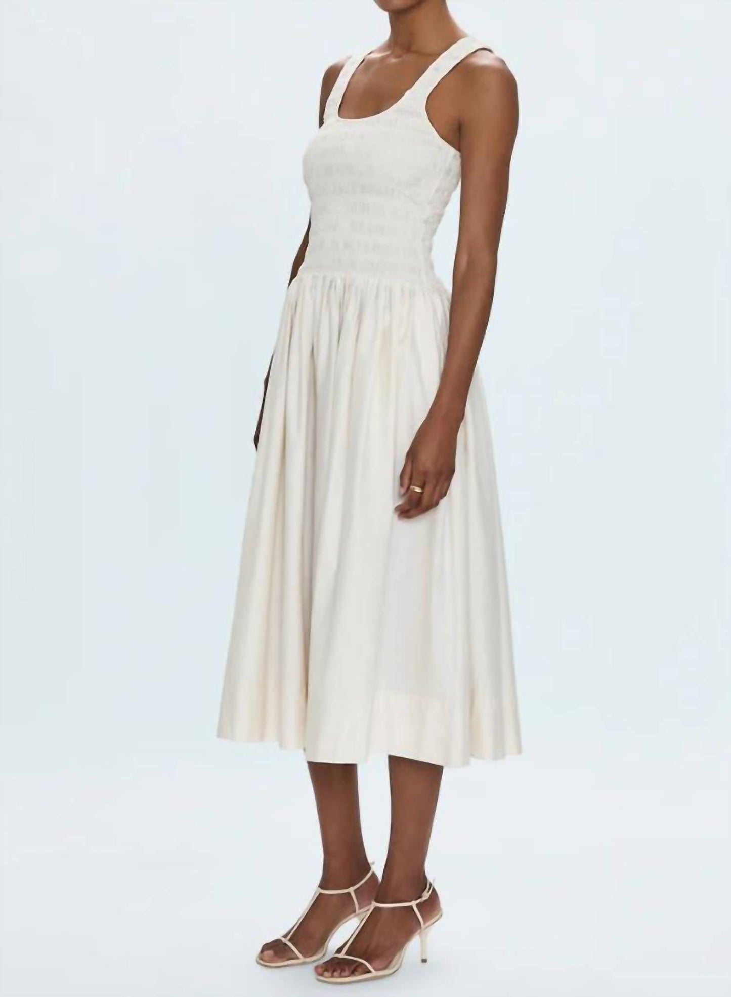 Pistola - Alessia Smocked Drop Waist Midi Dress