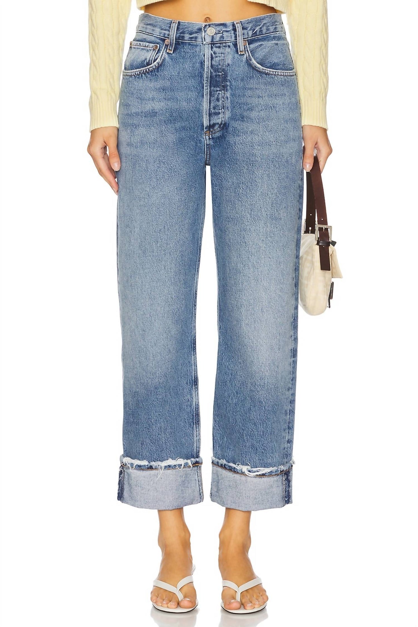Agolde - Fran Low Slung Easy Straight Jeans