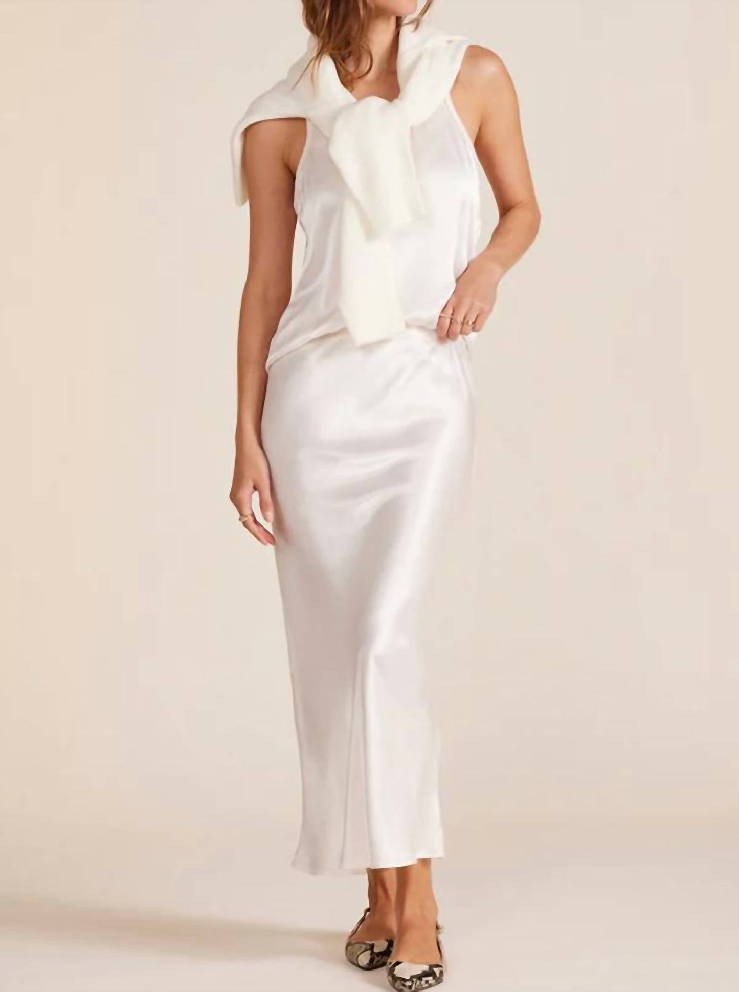 Bobi - Bree Midi Bias Cut Skirt