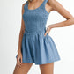 Mable - Ruched Short Romper