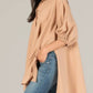 P.Cill - Poplin Puff Sleeve Button Down Tunic