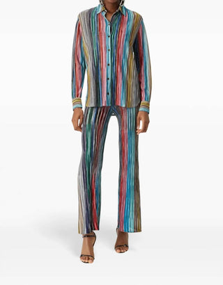 Missoni - Camisa de malha canelada com slub Lame