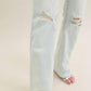 Judy Blue - Mid Rise Destroyed Fray Hem Bootcut Jeans