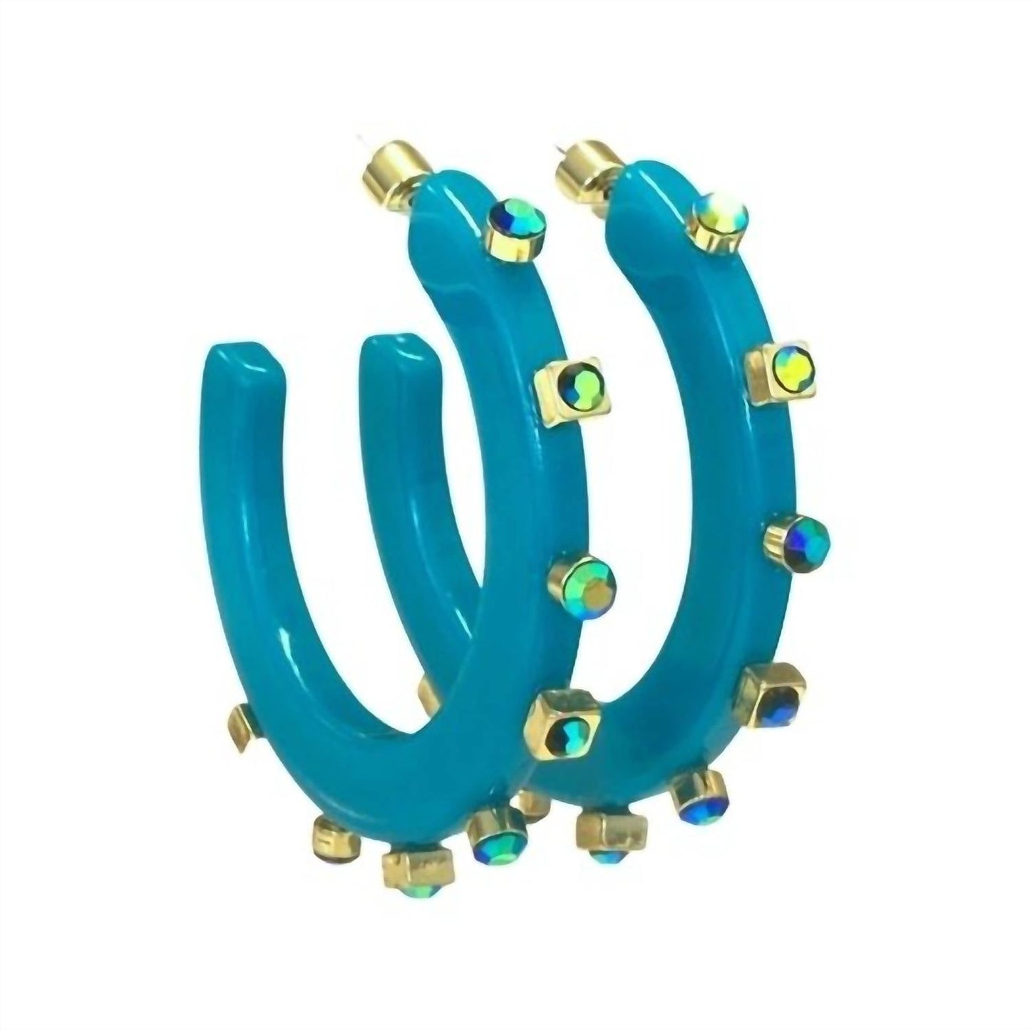 Smith & Co - Women's City Girl Jewel Hoop Earring