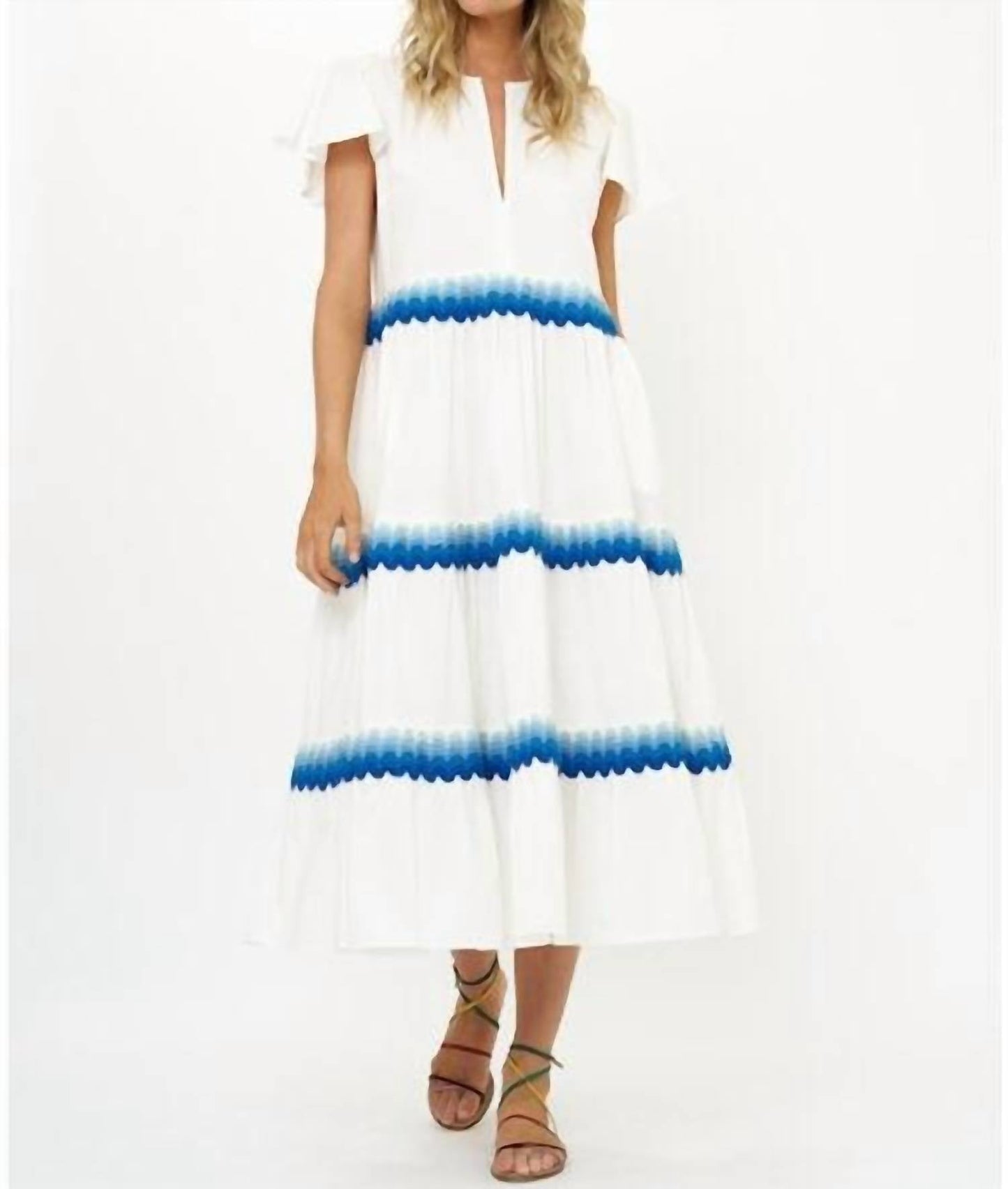 Oliphant - Ric Rac V-neck Maxi Dress