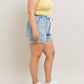 Judy Blue - High Waist Cuff Jogger Shorts - Plus