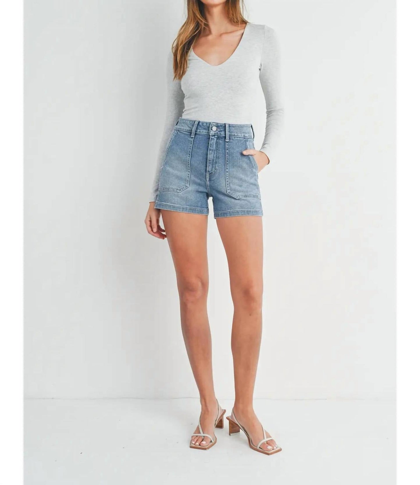 Just Black Denim - Utility Shorts