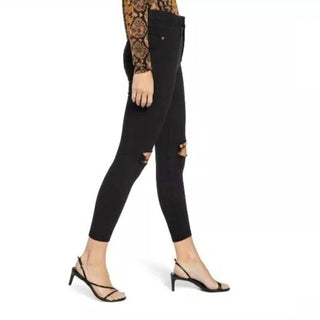 Topshop - Calça jeans skinny rasgada e elástica Jamie de cintura alta