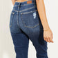 Judy Blue - High Waist Distressed Boyfriend Jeans