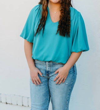 Karen Kane - Women's Puff Sleeve Top