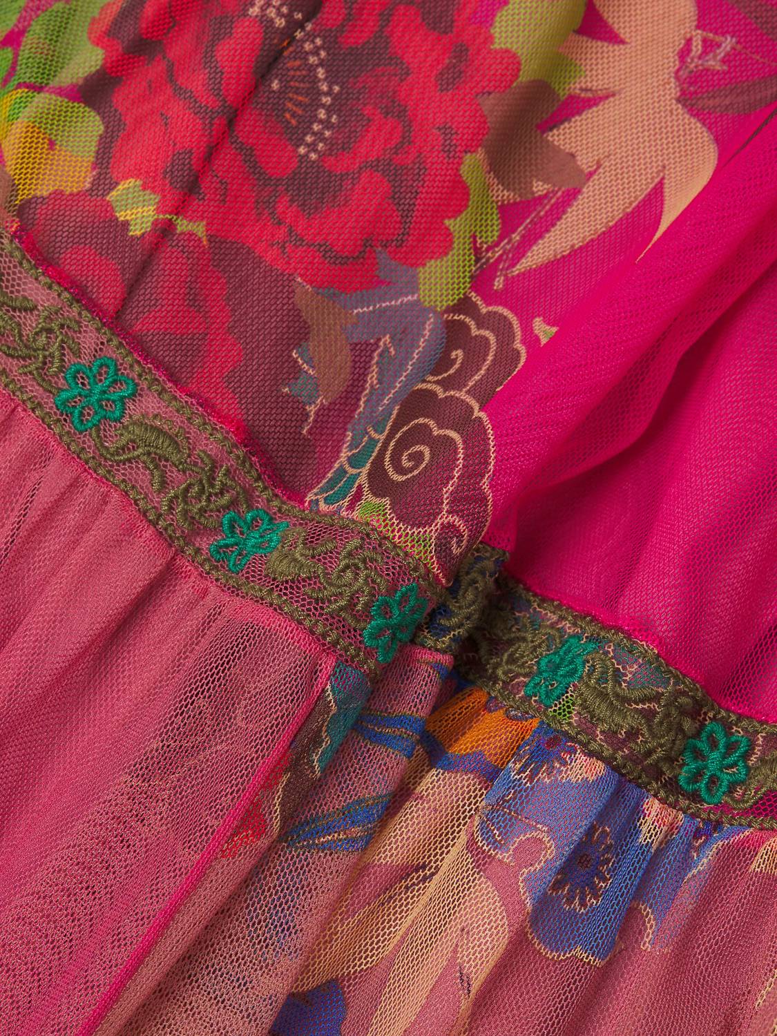 Johnny Was - Mazzy Tiered Dress With Slip