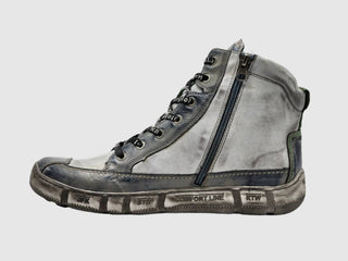 Kcr Group - Men's Comfort Thick Wool Lined Zip-up Leather Boots