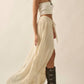 Promesa - Front Slit Crepe Maxi Skirt