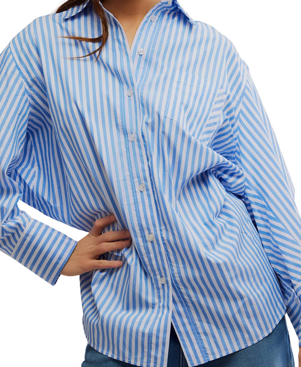 Free People - Sabine Striped Articulated Shirt