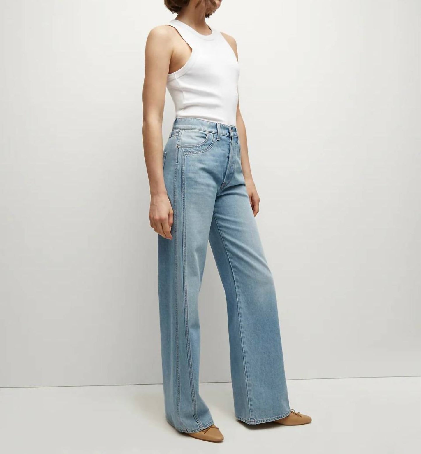 Veronica Beard - Taylor High Rise Wide Leg Jean