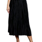 Ninexis - Accordion Pleated Flowy Midi Skirt