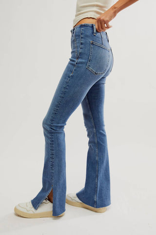Free People - Calça Jeans Bootcut Level Up