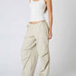 Cotton Candy - Drawstring Detail Parachute Pant