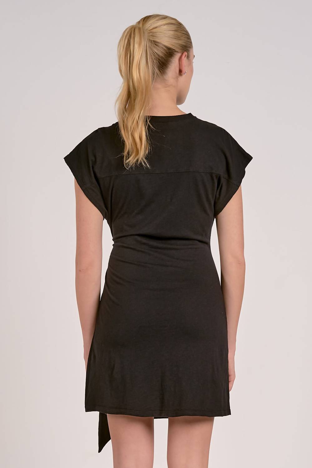 Elan - Side Tie Short Sleeve Dress