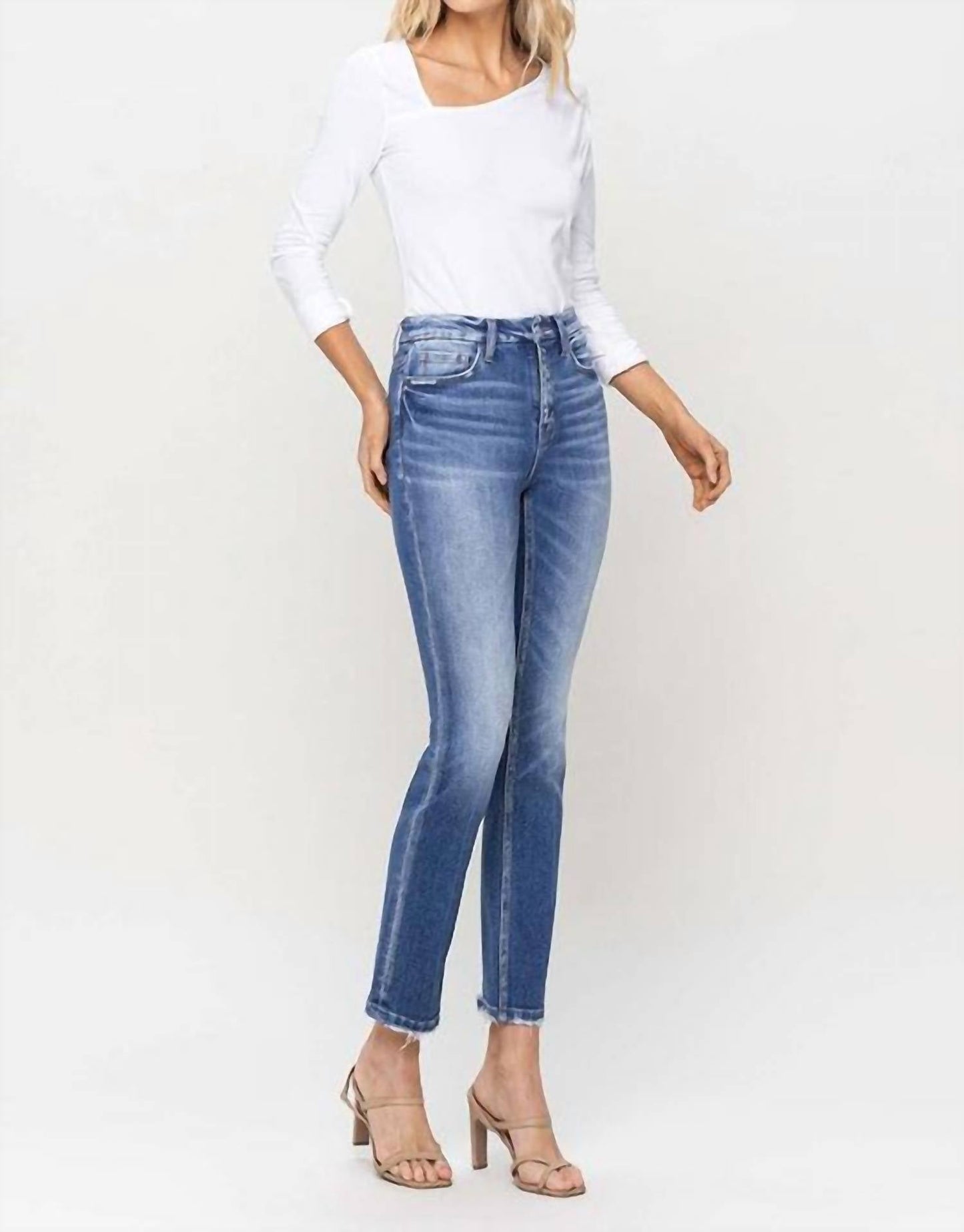 Flying Monkey - Rachel High Rise Slim Straight Jean