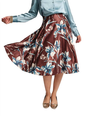 Frances Valentine - Saia de tafetá de poliéster Shelley Lucky Devil