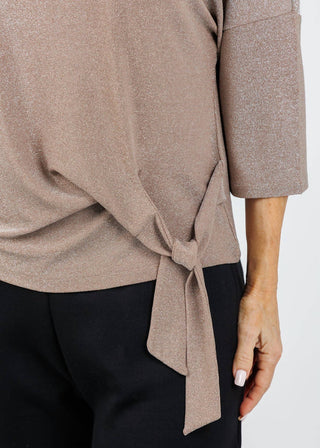 Oui - Women's Lurex Tie Top