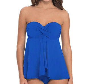 Perfil da Gottex - Top tankini com decote em V e alças finas