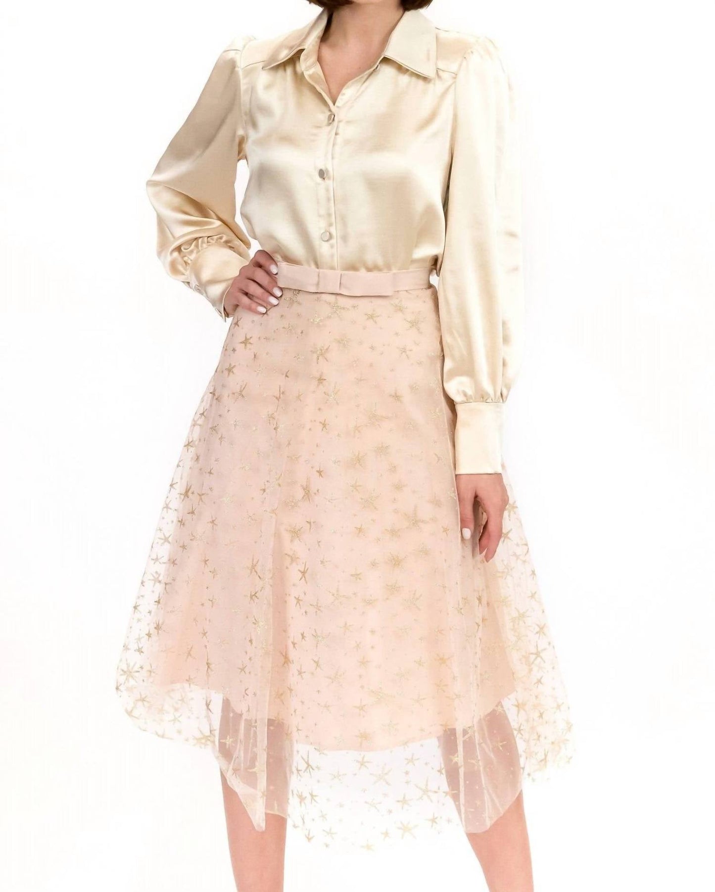 Eva Franco - Metallic Tulle Skirt