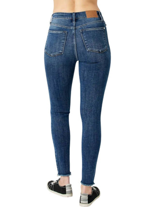 Judy Blue - Calça Jeans Skinny Destroyed de Cintura Alta