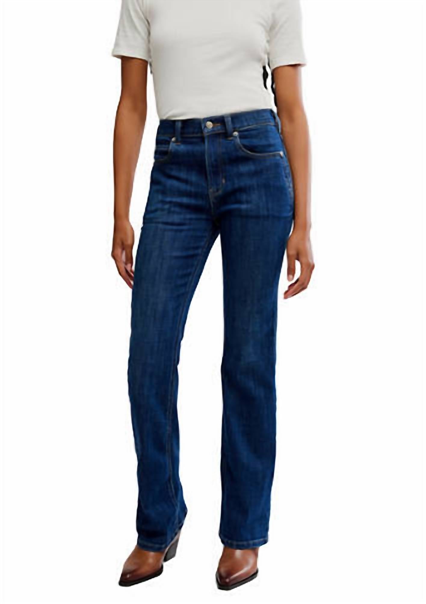 Free People - Double Knot High Rise Straight Bootcut Jean