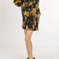 Beulahstyle - Suri Abstract Floral Shirt And Shorts Set
