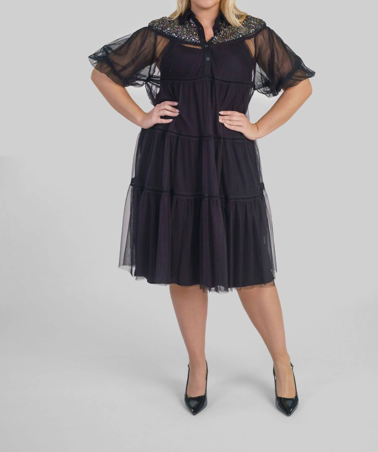 -Bl^Nk- - Lidia Cami Dress - Plus