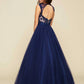 Mac Duggal - Illusion Neck Tulle Ball Gown