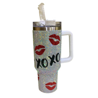 Acessórios Nima - Copo XOXO de 40 oz com strass